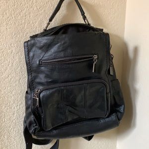 Combo Black Purse and Backpack